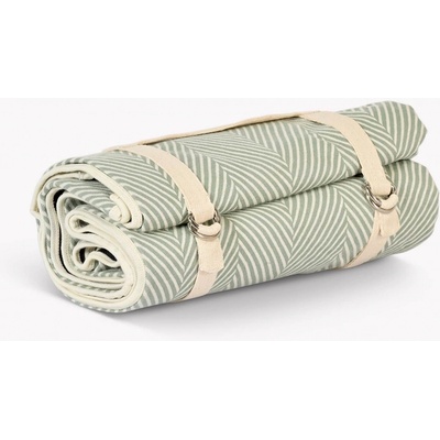 Garden Trading Pikniková deka Tubney Herringbone Rosemary 150x180