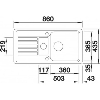 BLANCO Favos 6 S čierná