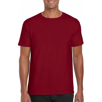 Gildan pánske tričko Softstyle tmavo červené