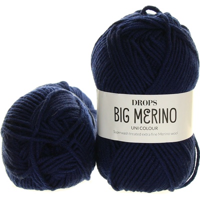 Drops Big Merino 17 tmavě modrá