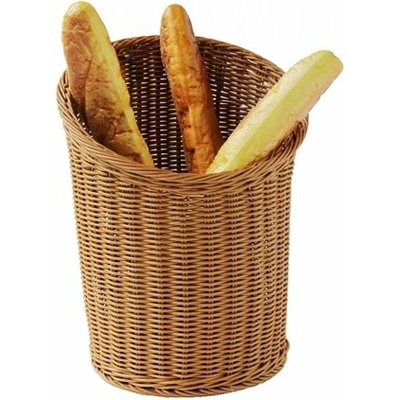 Košík na bagety, polyratan tmavý, výška 42 cm 100032267