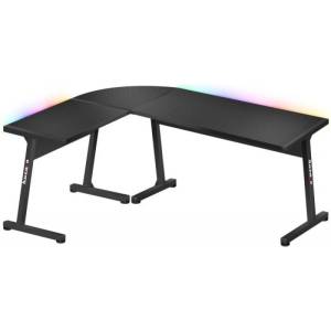 Huzaro Ъглово гейминг бюро Huzaro - Hero 6.0 RGB, черно (HZ-HERO 6.0 RGB) - digit