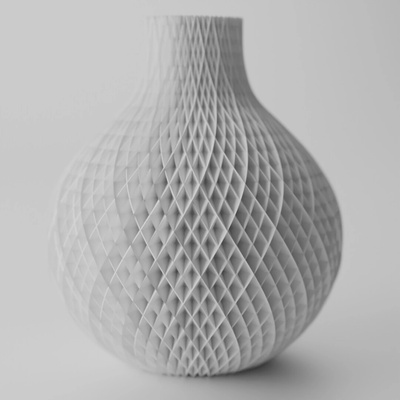 Váza Diamond Farba produktu: Biela, Výška vázy: XXL-320mm