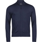 TEE JAYS tj6012 / Мъжки плетен пуловер с цип - тъмносин xxxl (18601200313)
