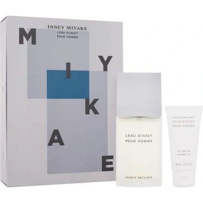 Issey Miyake L'Eau D'Issey Pour Homme подаръчен комплект: EDT 75 ml + душ гел 50 ml за мъже