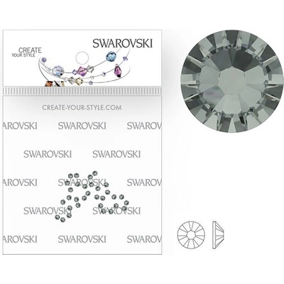 Swarovski kryštáliky SS5 Black Diamond 50 ks