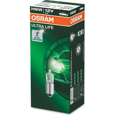 Osram Ultra Life 64132ULT H6W BAX9s 12V 6W