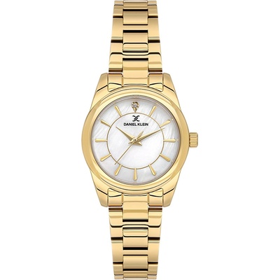 Daniel Klein DK. 1.13929-3 Дамски часовник, Златист- Седефен циферблат, Верижка от неръждаема стомана