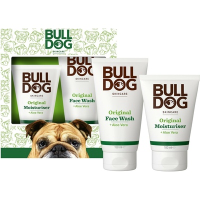 Bulldog Original čistiaci gél na tvár 150 ml + hydratačný krém na tvár 100 ml