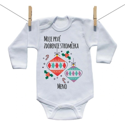 Boodyy Body s dlhým rukávom Moje prvé zdobenie stromčeka