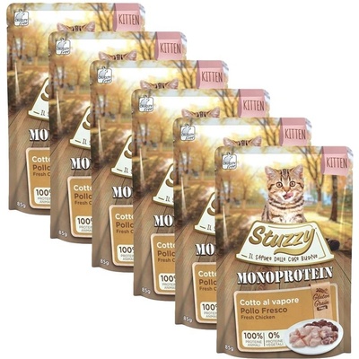 Stuzzy Kitten Monoprotein GF kuracie 6 x 85 g