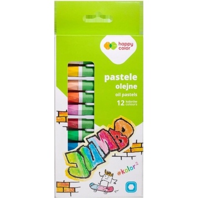 Happy Color Jumbo olejové pastely 12 farieb