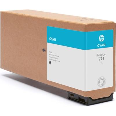 HP 776 cartridge, 1 liter, Cyan (1XB09A)