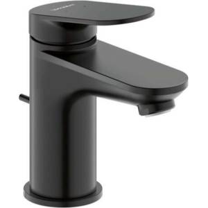 Duravit Wave - Смесител за умивалник със сифон, матово черно WA1010001046 (WA1010001046)