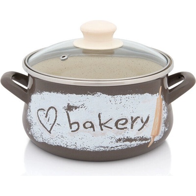 Metalac Bakery ТЕНДЖЕРА ДЪЛБОКА 18 СМ, 3 Л, СТЪКЛЕН КАПАК (hmet451)