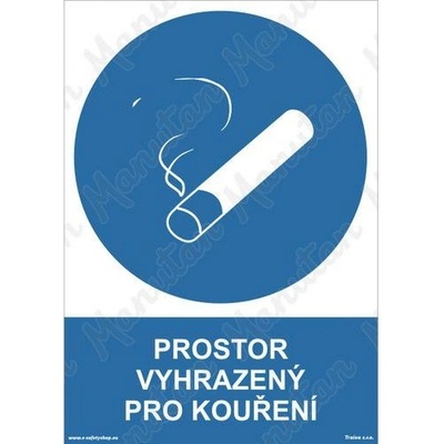 Manutan Prostor vyhrazený pro kouření, plast 148 x 210 x 0,5 mm A5