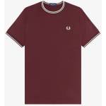 Fred Perry Тениска Fred Perry Twin Tipped T-Shirt - Oxblood 64A