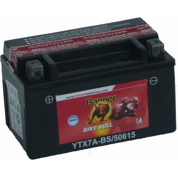 Image 1 of Banner Bike Bull AGM 12V 6Ah left+ YTX7A-BS (506 15)