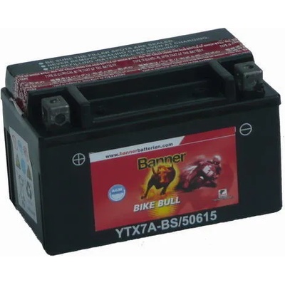 Banner Bike Bull AGM 12V 6Ah left+ YTX7A-BS (506 15)