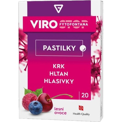 Virostop pastilky s příchutí lesního ovoce 20 pastilek