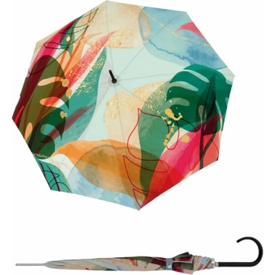 DOPPLER Carbonsteel Long AC Oasis - dámský holový vystřelovací deštník vícebarevný 714865O