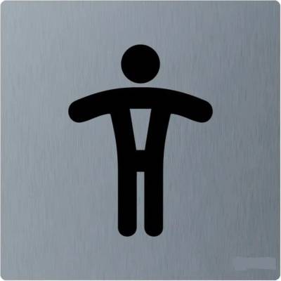 Piktogram z nerez oceli STELLA mat-WC páni