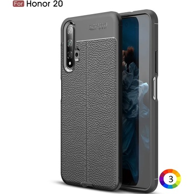 Huawei Honor 20S / Honor 20 / nova 5T Удароустойчив Litchi Skin Калъф и Протектор