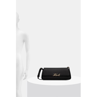KARL LAGERFELD чанта тип багета дамска от кожа K/SIGNATURE (B3W30021)
