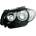 Depo Кристални фарове за BMW E87 Angel Eyes (2004-2011) - черни