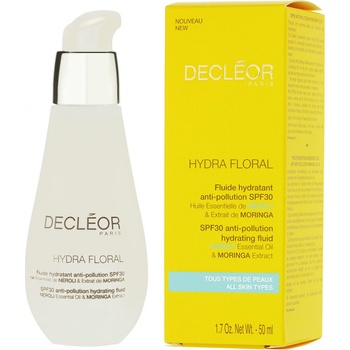 Decleor Hydra Floral hydratační ochranný fluid SPF 30 Nerol Essential Oil & Moringa Extract 50 ml