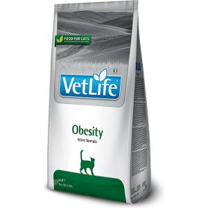 Farmina VET LIFE NATURAL DIET CAT OBESITY- диетична суха храна за намаляване на наднорменото тегло при котки със затлъстяване