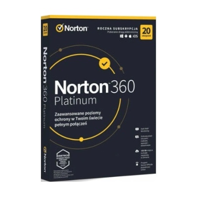 Norton 360 Platinum 100 GB 20 lic. 12 mes.