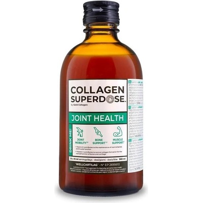 Minerva Collagen Superdose Joint Health, tekutý výživový doplnok pre kĺby a svaly s obsahom kolagénu, 300 ml