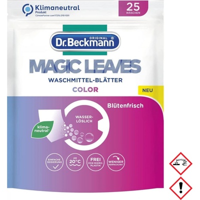 Dr. Beckmann Magic Leaves prací prostředek v listech na barevné prádlo 25 PD