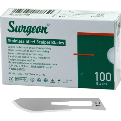 Surgeon Skalpelová čepieľka nerez č. 10 - 1ks