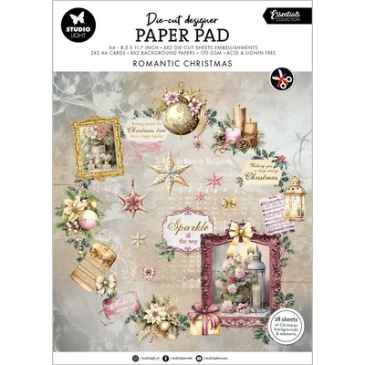 Sada papírů a výseků Romantic Christmas Essentials nr.216 (SL) Studio Light SL-ES-DCPP216
