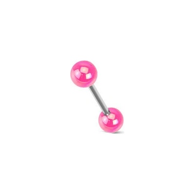 Steel Edge piercing v jazyku 1103 Pink