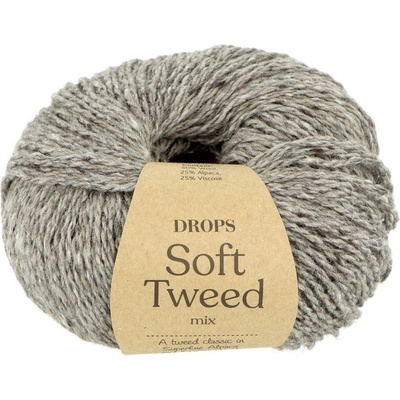 Drops Soft Tweed 07 šedá
