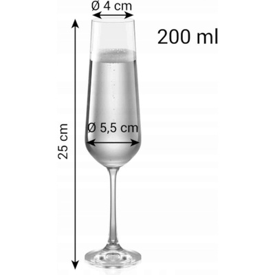 Tescoma Sklenice na šampaňské GIORGIO 6 x 200 ml