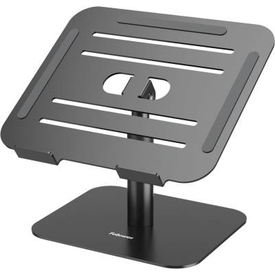 Fellowes Alumia, 15 inch, оптимална ергономия, от 15 до 30 cm регулиране, Накланяща се платформа, алуминий, черна (Alumia)