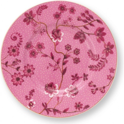 Pip Studio Jolie Fowers malý talířek 12cm růžový