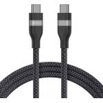 Anker Кабел за бързо зареждане за устройства с USB-C порт - Anker USB-C to USB-C Cable 240W (90 см) (черен) (A82E2H11)