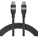 Anker Кабел за бързо зареждане за устройства с USB-C порт - Anker USB-C to USB-C Cable 240W (90 см) (черен) (A82E2H11)
