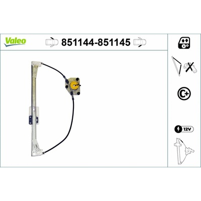 Zvedací zařízení oken VALEO 851144