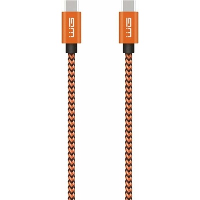 Winner 2xUSB-C 3A datový kabel 1m, oranžová 0591194105937