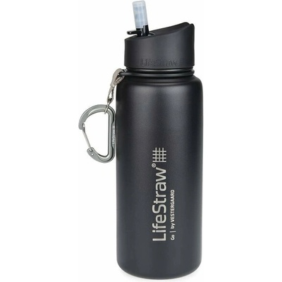 LifeStraw Go Филтърна бутилка от неръждаема стомана 700ml черна (LSG1SSBKWW)