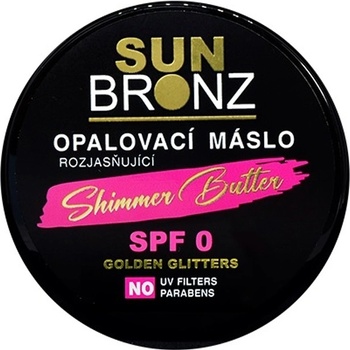 VIVACO SUN BRONZ Rozjasňující tělové máslo SPF 0 s glitry 100ml