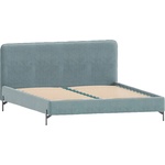 ROPEZ Светлосиньо двойно тапицирано легло с включена подматрачна рамка 200x200 cm Barker - Ropez (Barker 200x200 z stelażem tk. Run again 72)