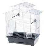 INTER-ZOO Pet Products Клетка за птици IZA II ZINC - 51 x 30 x 60, 5 cm ЧЕРНА