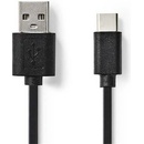 Nedis CCGB60600BK01 USB 2.0, Typ-C Zástrčka - A Zástrčka, 0,1m, černý